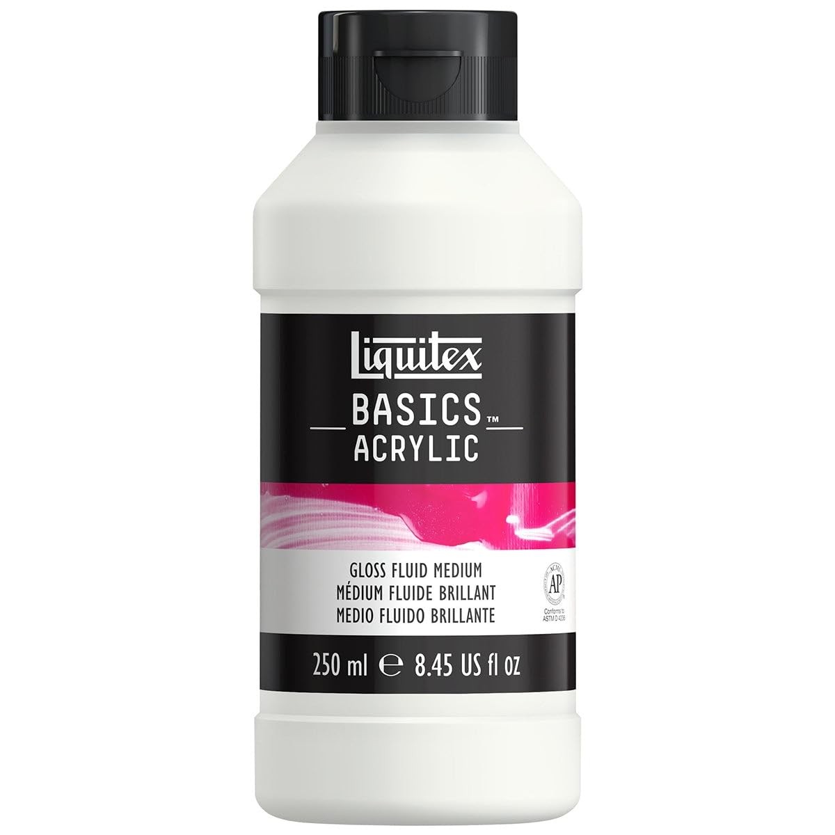 Basics Acrylic Additive, Gloss Fluid Medium, 250 ml Tube - Image 2