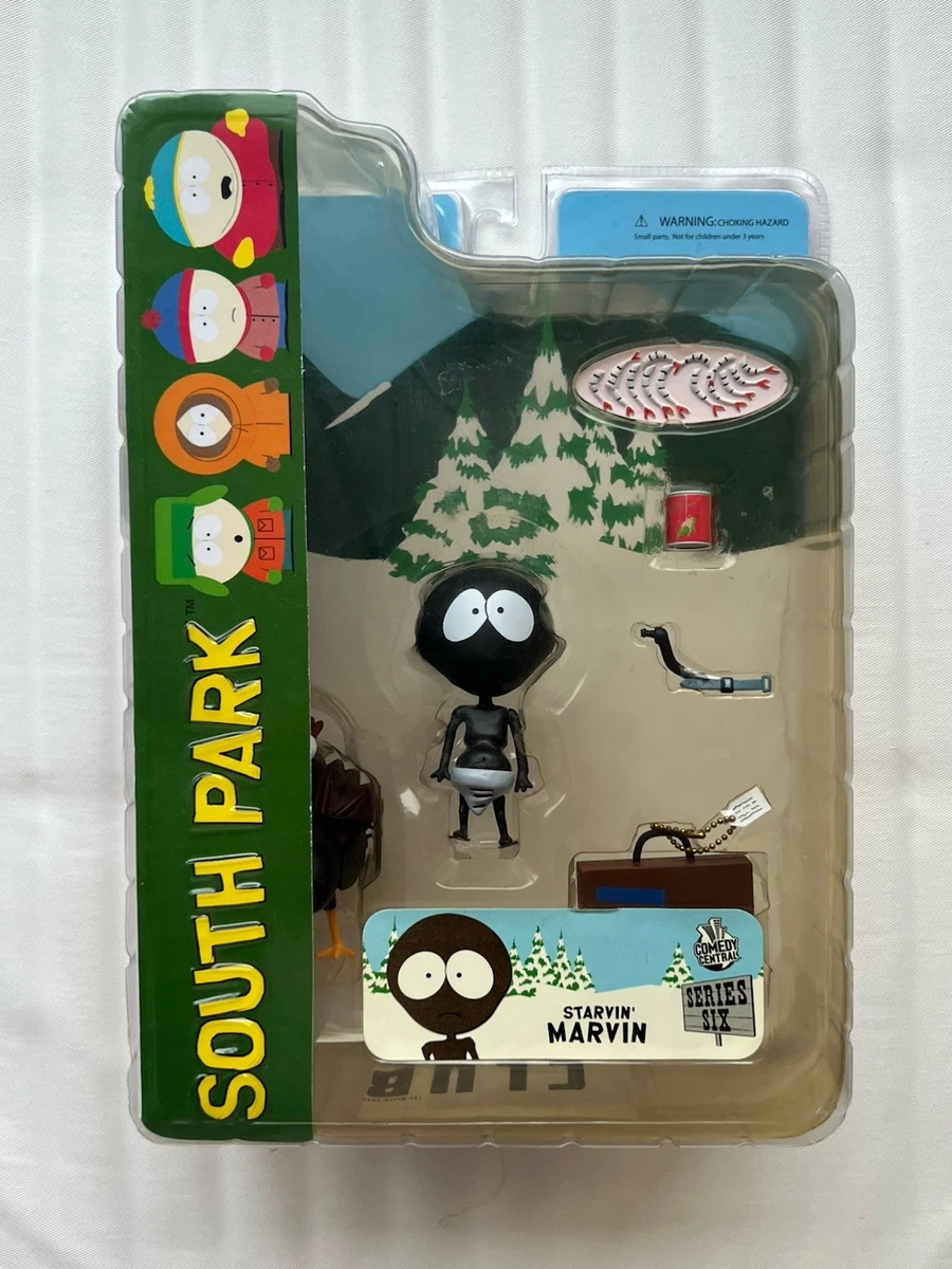 Rare Mezco South Park Series 6 Starvin' Marvin Action Figure w/ Shrimp Set