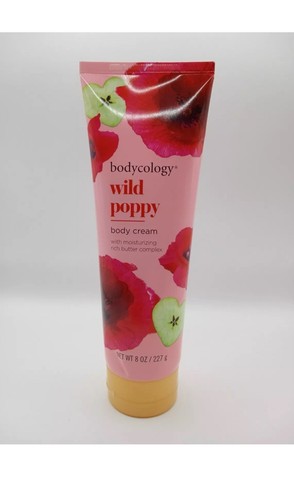 Bodycology Wild Poppy crema corpo 8 oz papaveri e frutta estiva SPEDIZIONE GRATUITA - Foto 1 di 4