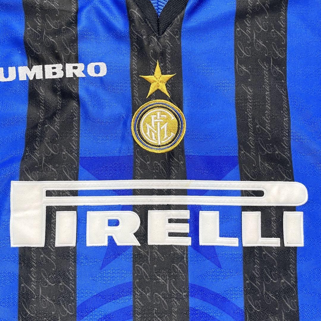 UMBRO Inter Milan Home Jersey 1997-98 Ronaldo #10 Blue Black