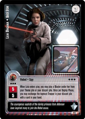 Leia Organa   Quick Draw - Masters of the Force - Jedi Knights TCG