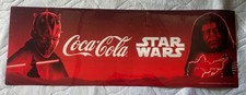 Coke Japan Coca-Cola 2025 Star Wars 26"x9" vending machine plastic pop-up ad EX!