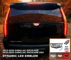 Silver Dynamic White Light LED Rear Tailgate Emblem For 15-20 Cadillac Escalade