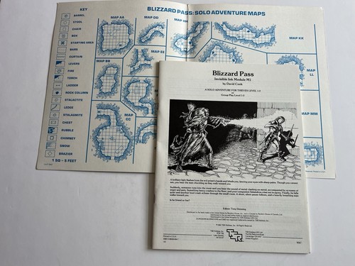 Dungeons And Dragons Blizzard Pass TSR 1983 - Picture 3 of 13