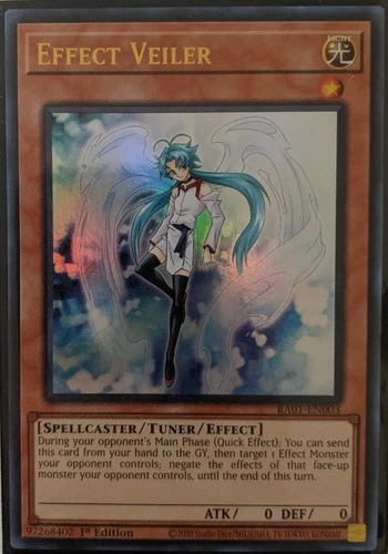 YuGiOh Effect Veiler Ultra Rare 1st Edition RA01-EN003