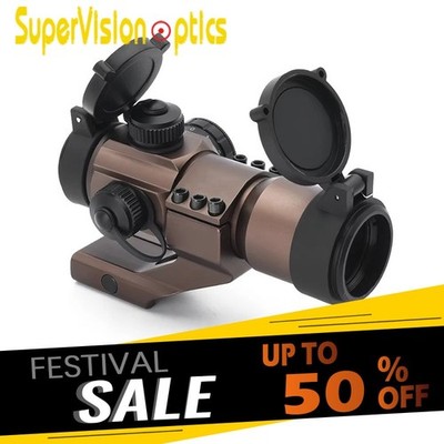 Tactical Reflex Stinger 4 MOA Red Dot Sight Scope w/ Cantilever Rail DE Color