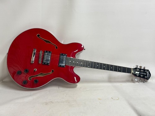 Oscar Schmidt Delta King OE30 Semi-Hollow Body Electric Guitar - Red Gloss