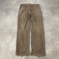 Dickies Carpenter Trousers Mens 38" Relaxed Fit Workwear Pants, Brown