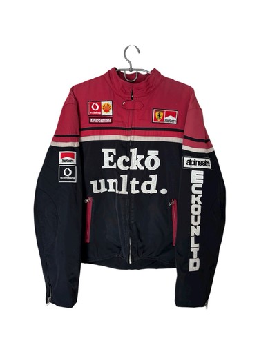 Chaqueta De Colección Y2K Ecko Unltd Marlboro Ferrari Racing Fórmula Uno Rara Para Hombres XL