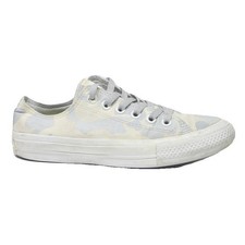 CONVERSE Chuck Taylor All Star Donna Sneakers Basse 4.5 UK Tela Bianco & Grigio