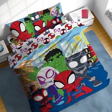 Marvel Spidey  His Amazing Friends Full Comforter Set - 7 Piece Kids Bedding...