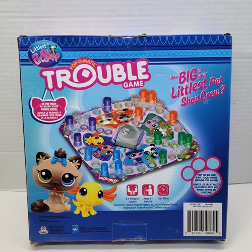 New Littlest Pet Shop Trouble Board Game Pop-O-Matic Factory Sealed LPS Petshop - Picture 2 of 8