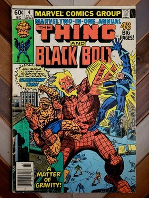 MARVEL Two-in-One ANNUAL #4 VG (1979) Feat. BLACK BOLT ''Mission of Gravity