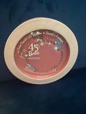 2004 Hallmark Barbie 45th Anniversary Sterling Silver Charm Bracelet 7.5-inch