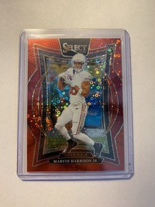 2024 Panini Select Marvin Harrison Jr #28 Concourse Red Disco Prizm /49