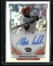 2014 Bowman Draft #BCA-MW Marcus Wilson Chrome Draft Pick Autographs Refractors