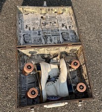 Vintage Roller Skates With Case