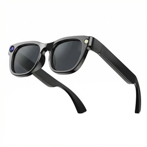 AI Smart Glass Caméra Bluetooth Sunglases 800MP Reconnaissance des appels téléphoniques vidéo