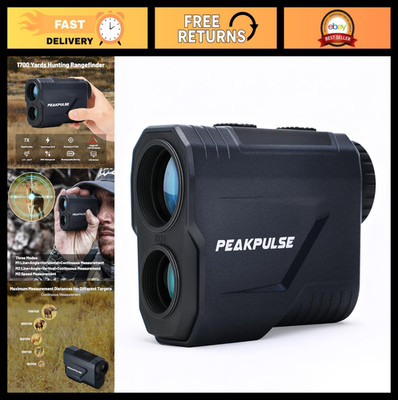 1700 Yards Hunting Range Finder - 7X Magnification, Rechargeable, Angle & Speed
