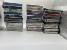 Vintage Classical & Piano Cassette Tape Lot of 27 - Zamfir Galway Cramer Tesh 