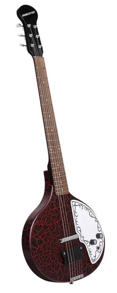 Danelectro Electric Baby Sitar - Red Crackle - DBSITAR-RDC - Image 3 of 3