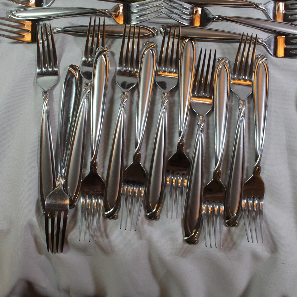 Cubiertos Hampton Silversmiths Concorde 60 piezas servicio para 12 tenedores cuchillo cuchara Foto 3 de 4