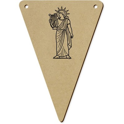 5 x 140mm 'Greek God Apollo' Bunting Pennants / Flags (BN00096874)