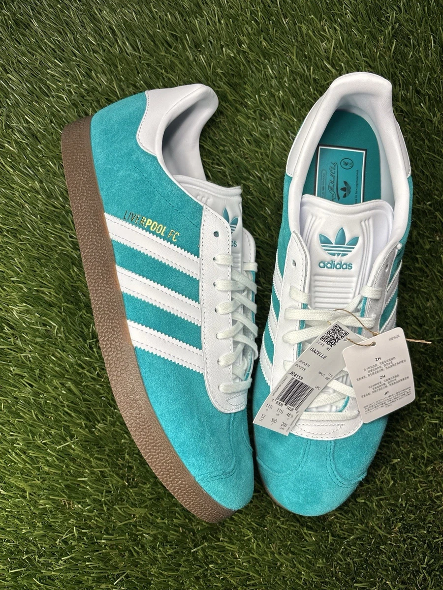 adidas gazelle silver green womens Limited edition Liverpool FC Mo Salah inspired red / white Adidas cust –  Sneakcustomtrainers.com main image 0
