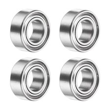 4Pcs SMR105ZZ Deep Groove Ball Bearings, 5x10x4mm 440C Double Sealed Bearing