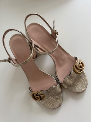 Gucci Sandalen Modell Marmont Block-Heel Größe 38