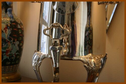 Beautiful NYC Park Plaza Hotel Silver Monogrammed Coffee Urn RARE! - NO RESERVE - Picture 3 of 8