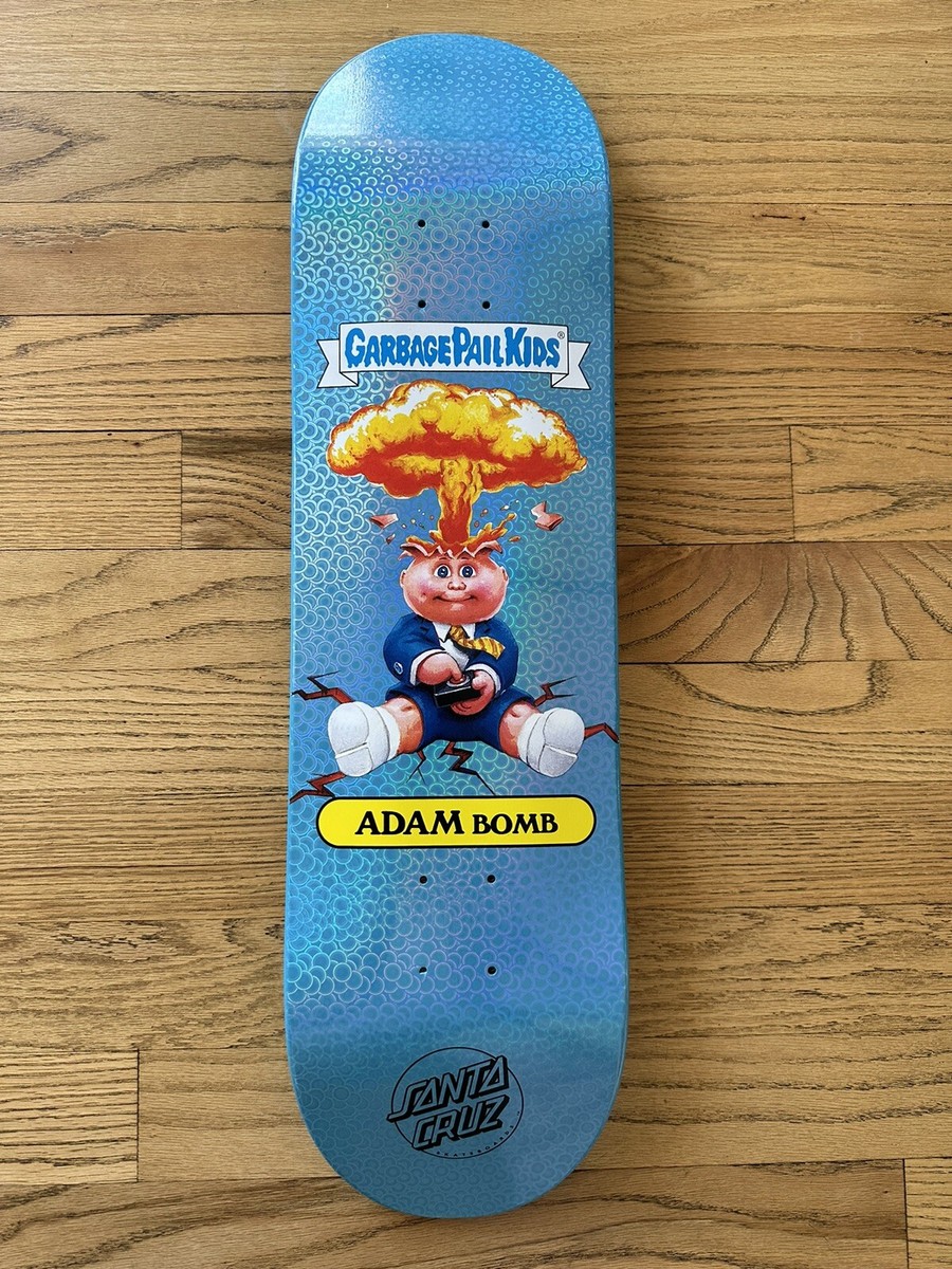 Santa Cruz Garbage Pail Kids Adam Bomb Skate Deck New Zuminez