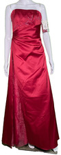 NEW David's Bridal Size 4 Red Women's Prom Formal Gown Dress Style F12385