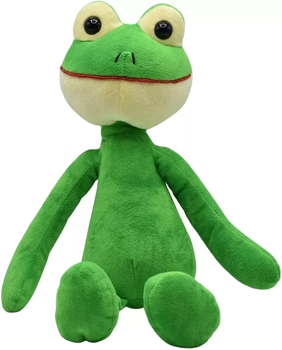 Halle P Frog Plush Toy - Vibrant Green Finn The Frog Teddy Soft And Cuddly Frog