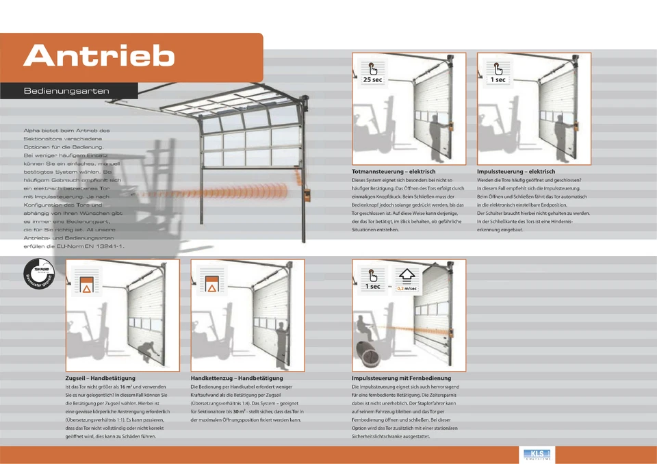 Alpha Industrietor | Hallentor | Garagentor | Antrieb | Schlupftür | ISO40 | RAL - Bild 4 von 4
