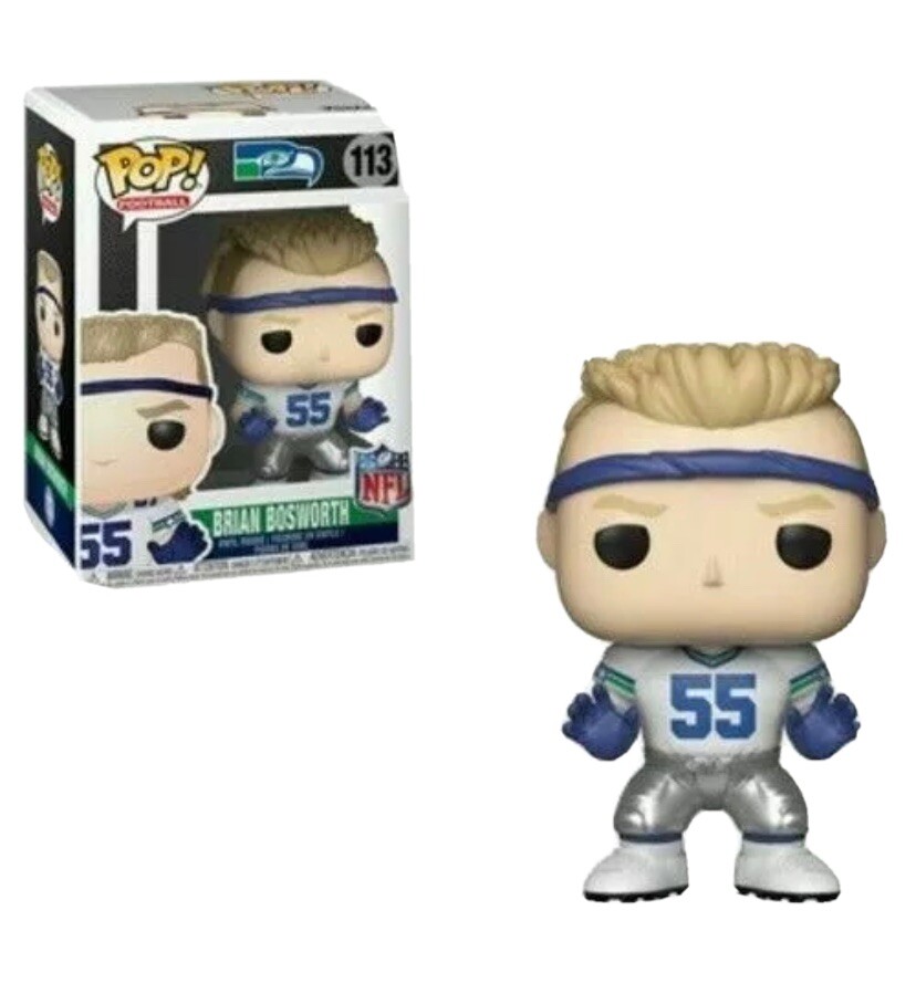 Funko Pop! Leyendas De La Nfl: Brian Bosworth Seahawks (Camiseta Blanca) #113 889698333061