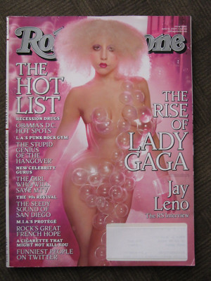 LADY GAGA Bubbles - Rolling Stone Magazine JUNE 11, 2009 - The Hot List