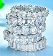 Sterling Silver Diamonds Unique Rings