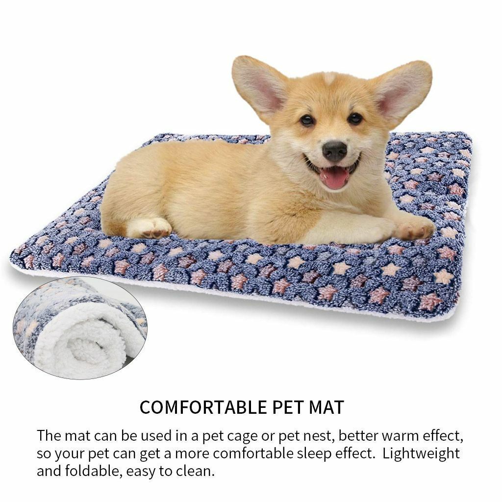 Pet Dog Bed Mat Self Warming Soft Flannel Pad Blanket Cat Bed Cushion