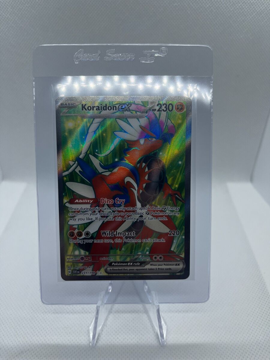  Pokemon - Koraidon ex 231/198 - Scarlet & Violet - Ultra Rare -  Holo Full Art : Toys & Games