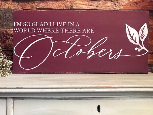 Fall Sign / Wall Decor / Mantle /October Wood Sign / Anne Of Green Gables Quote - Bild 5 von 10