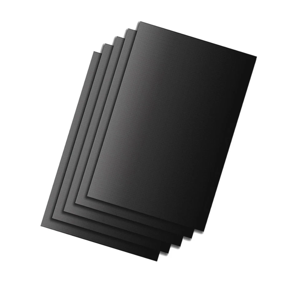 5x Dauerbackfolie schwarz | Antihaft Backpapier | Dauerbackpapier | Backfolie