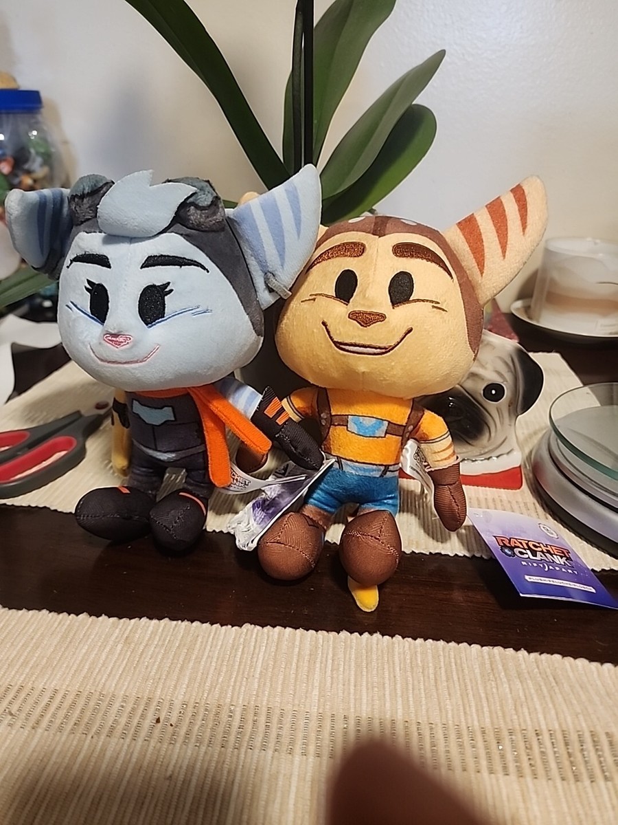 Ratchet & Clank Rift Rachet + Rivet Plush 8 Inches Tall Jinx Toys