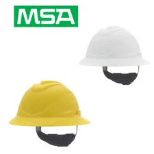 MSA V-Gard C1 Full Brim Construction Safety Hard Hat w/ Fast-Trac III Suspension