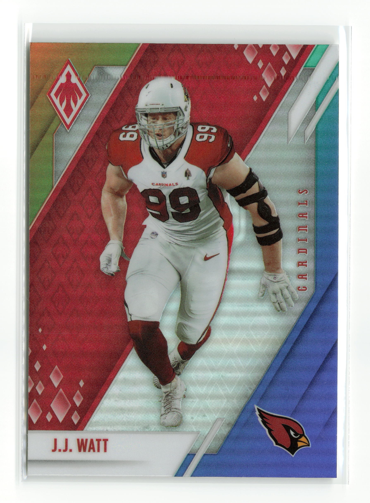 J.J. WATT #6 2021 PANINI PHOENIX CARDINALS COLOR BURST