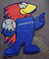 Écusson Footix - Mascotte Equipe De France - Coupe Du Monde 1998 - Grand Format