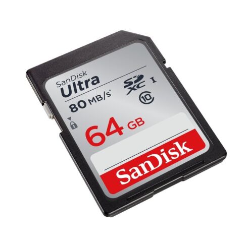 SanDisk 64GB Ultra SDXC SD Card Class 10 UHS-I Memory card 80MB/S For Camera-UK - Picture 3 of 3