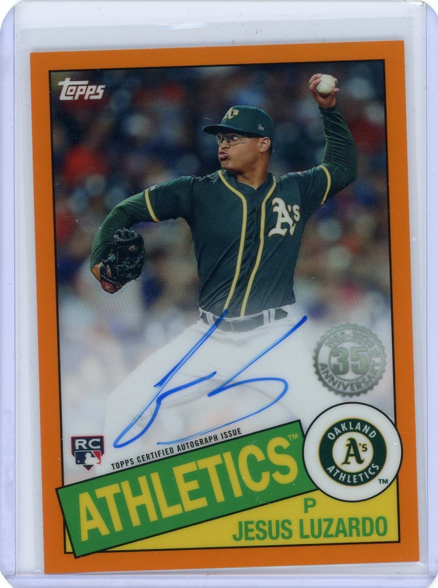 イエス（2020 ） 2020 Topps Chrome 1985 Chrome Orange Refractor Rookie Auto