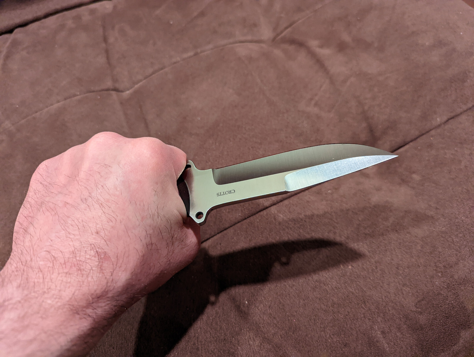 Dan Crotts Knife Small Chute Bob Dozier Knife Maker D2 Steel eBay