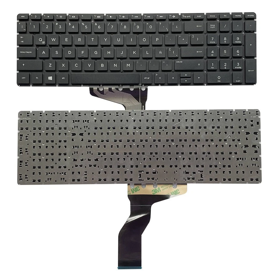 Nuevo teclado negro para computadora portátil HP Pavilion 15-BS 15-BW 15-CC en idioma latino Foto 2 de 4